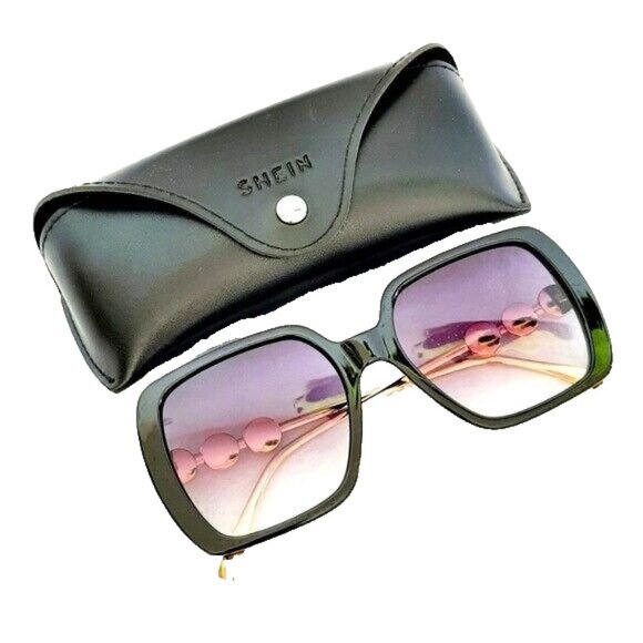 SHEIN SUNGLASSES WITH CASE - Picture 1 of 6